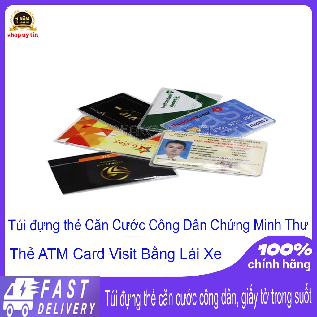 Túi đựng thẻ Căn Cước Công Dân Chứng Minh Thư Thẻ ATM Card Visit Bằng Lái Xe - TỔNG KHO BUÔN SI GIA DỤNG GAI ĐÌNH