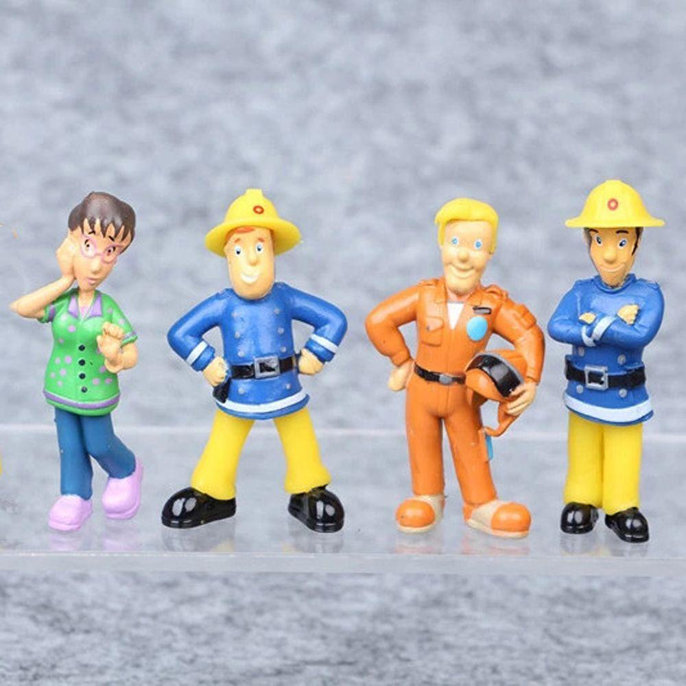 REBUY1 Mô Hình Chú Chó Cứu Hỏa Đồ Chơi Bằng PVC