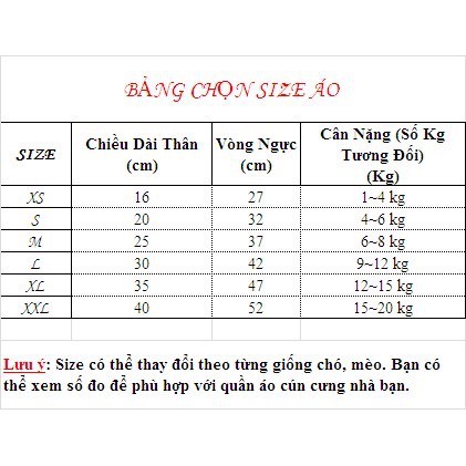 Áo cầu vòng cho chó mèo