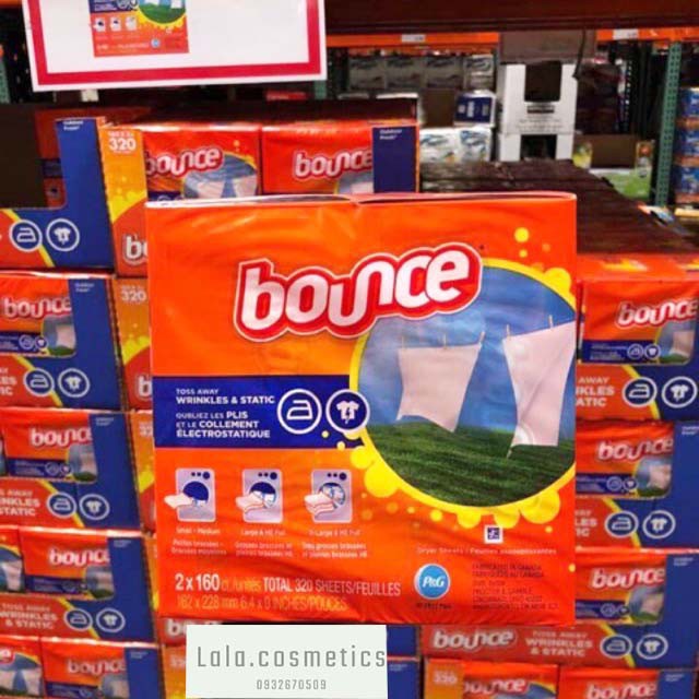 Giấy Thơm Quần Áo Bounce 160 Mỹ