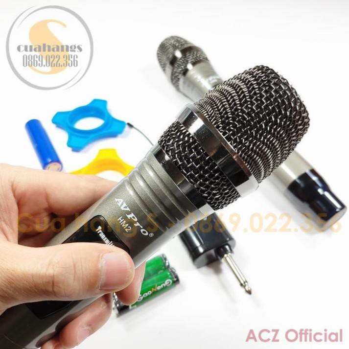 Bộ 2 micro không dây karaoke chuyên dụng HM2