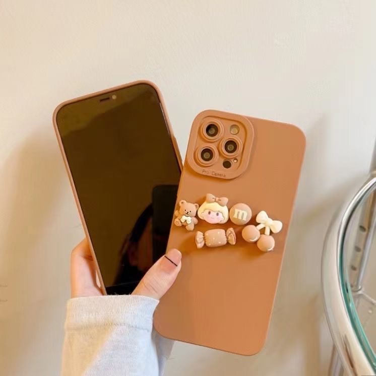 Ốp Điện Thoại Mềm Họa Tiết Gấu Cho Iphone 12 Pro Max 11 Pro Max Xs Max Xr X 7plus 13 pro max FOR IPHONE CASE