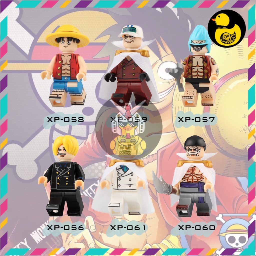 KT1013 KT1008 XP036 XP235 XP236 XP119 XP120  Mô Hình One Piece Đồ Chơi Xếp Hình Nhân Vật Luffy Zoro Ace