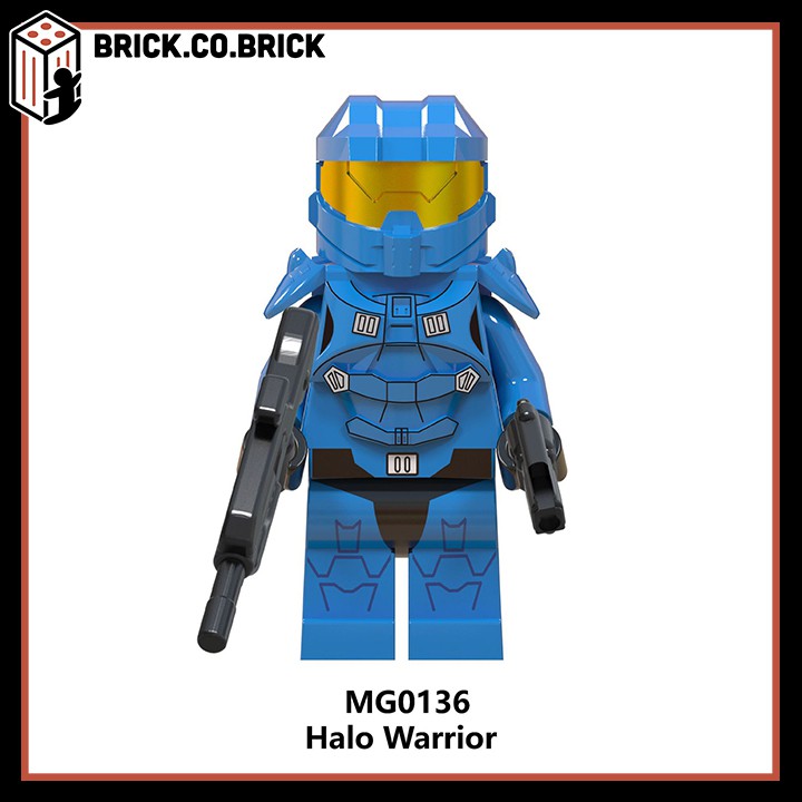 MG0131-0138 - Minifigures các nhân vật Halo Spartan tuyệt đẹp - Đồ chơi Lắp ghép Xếp hình Mô hình Mini EndGame