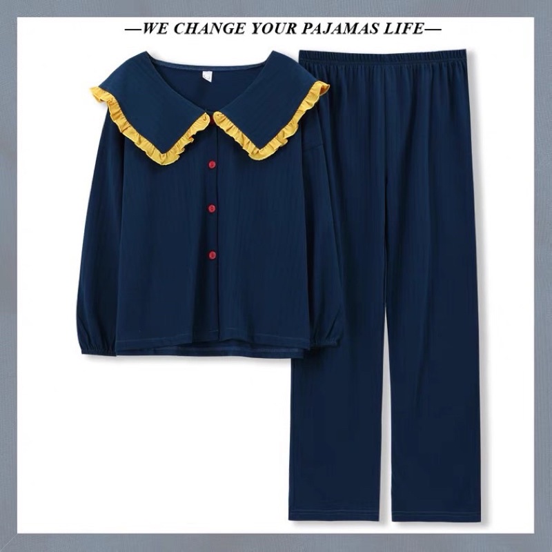 Bộ ngủ pizama bèo - Chất thun gân - Dành người dưới 55kg