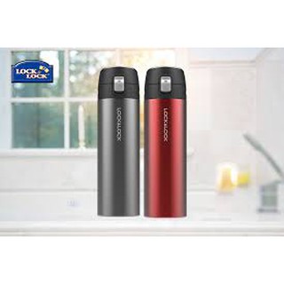 Bình Giữ Nhiệt Lock&Lock Super Feather Light Tumbler - 400ml (đen/đỏ)
