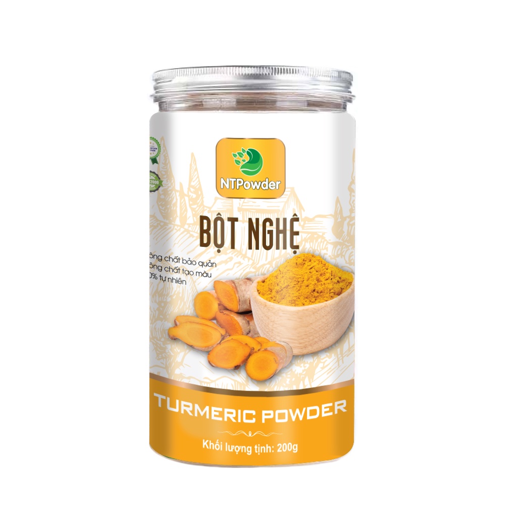 Bột Nghệ sấy lạnh nguyên chất NTPowder 200g / 100g - Nhất Tín Food