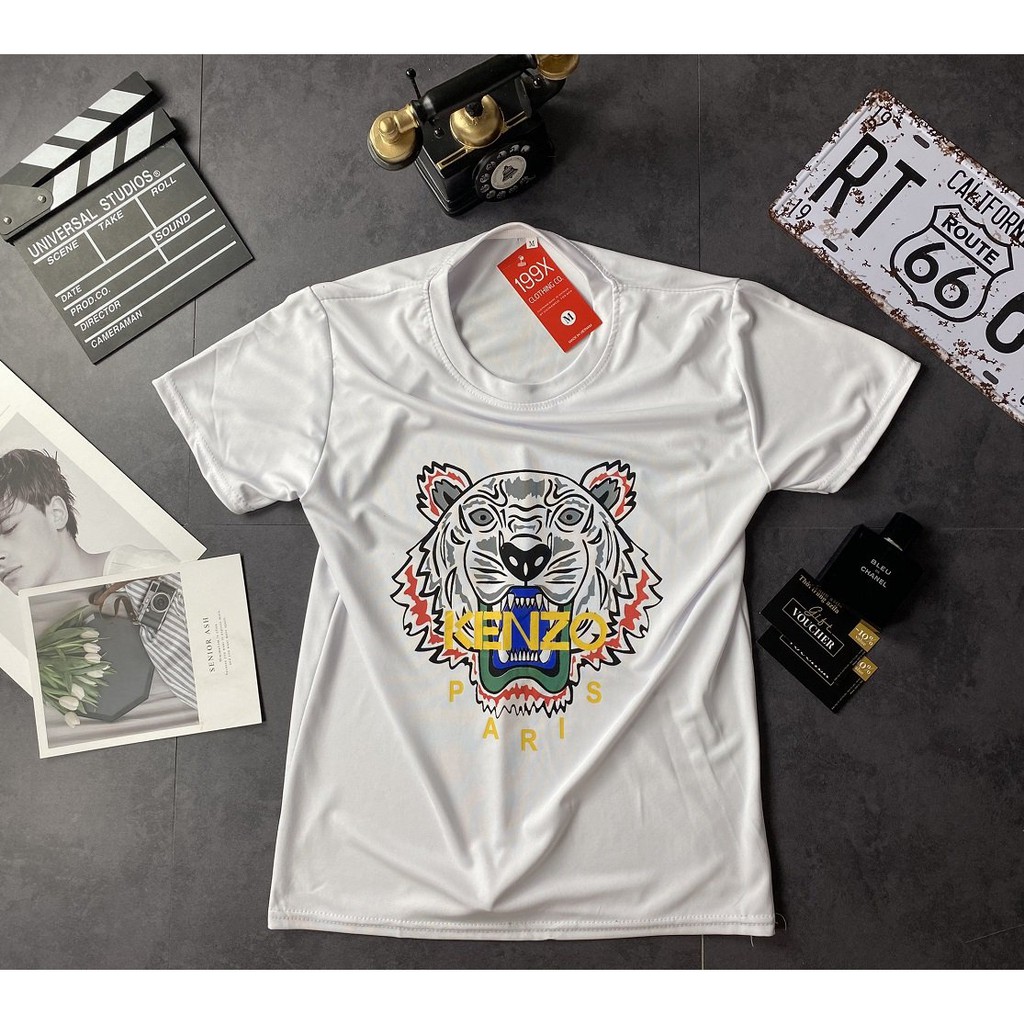 Áo Phông Nam, Áo Thun Cổ Tròn In Hình Đầu Hổ Chất Liệu Thun Cotton Thoáng Mát - AC111 - xuongmaytrungkien | BigBuy360 - bigbuy360.vn