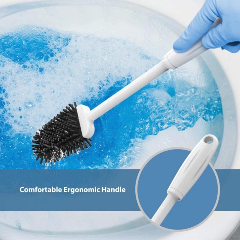 Giá Đỡ Bàn Chải Vệ Sinh Toilet Bằng Silicon Mềm Linh Hoạt Siêu Bền