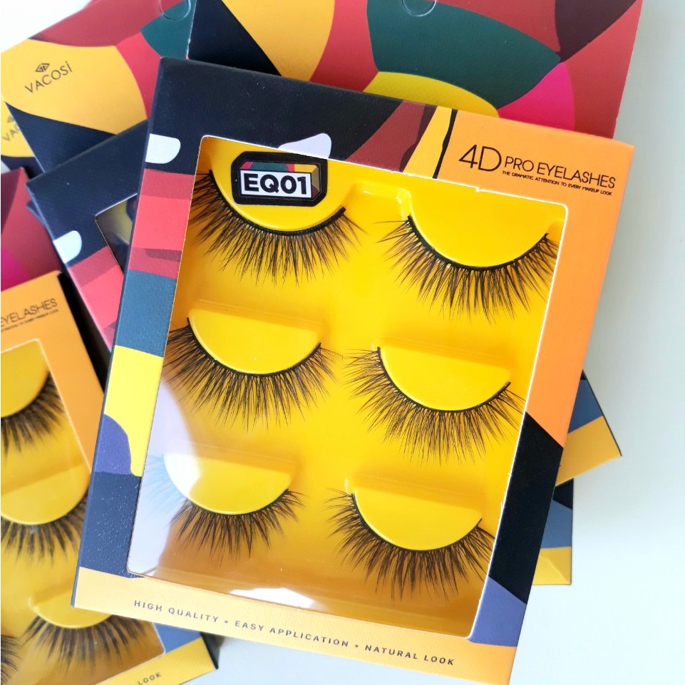 Lông mi 4D VACOSI PRO EYELASH VM22 giả mỏng như mi thật