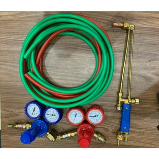 Bộ cắt gió đá gồm tay cắt, đồng hồ ga oxy, 10m dây hơi đôi