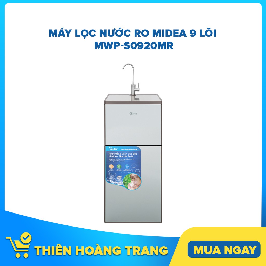 [HCM] Máy lọc nước RO Midea 9 lõi MWP-S0920MR - Bảo hành chính hãng 12 tháng bằng PBH