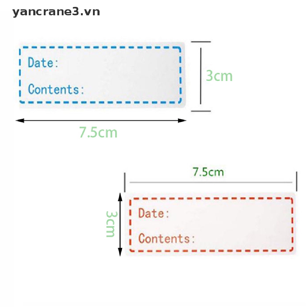 Nhãn dán đánh dấu ngày tháng cho hộp đựng thực phẩm trong tủ lạnh tiện dụng