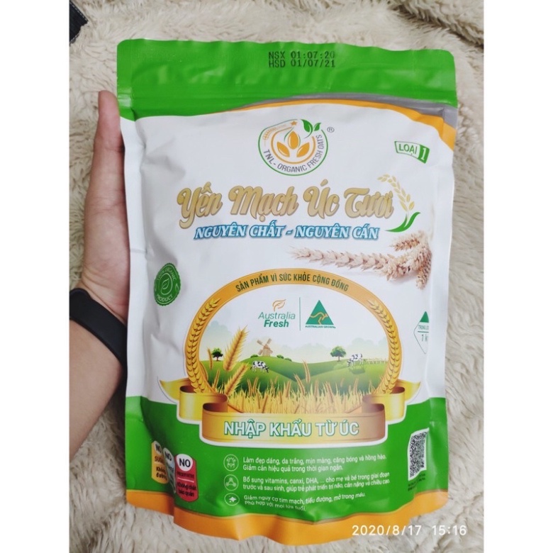 ⚡️ Freeship ⚡️ 1Kg Yến Mạch Úc Tươi Nguyên Chất Hàng Loại 1 Date Mới Nhất Siêu Ngon (Chất lượng cao)