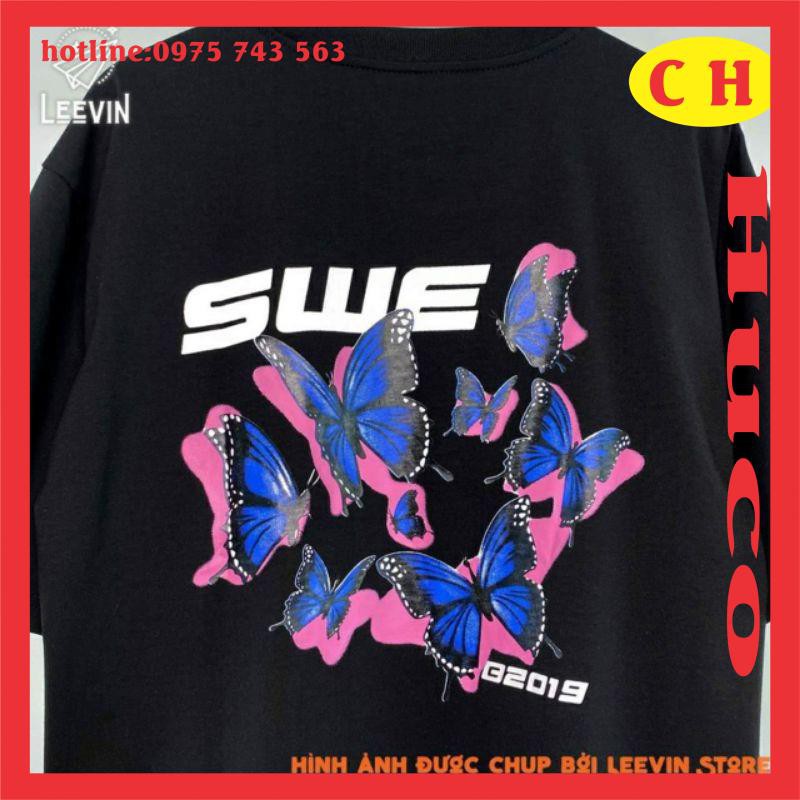 áo phông thời trang nam nữ - áo thun 5D SWE tay lỡ form thụng mềm mịn ,form rộng unisex,ulzzang, oversize chất cotton