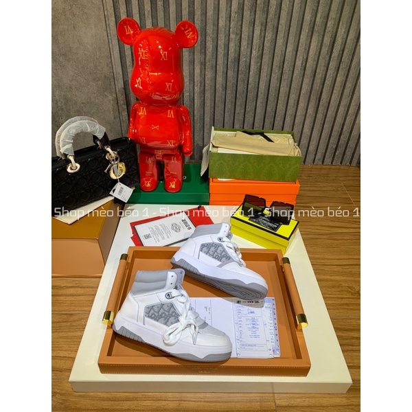 Giày thể thao sneaker cd cổ cao hoạ tiết thổ cẩm fullbox