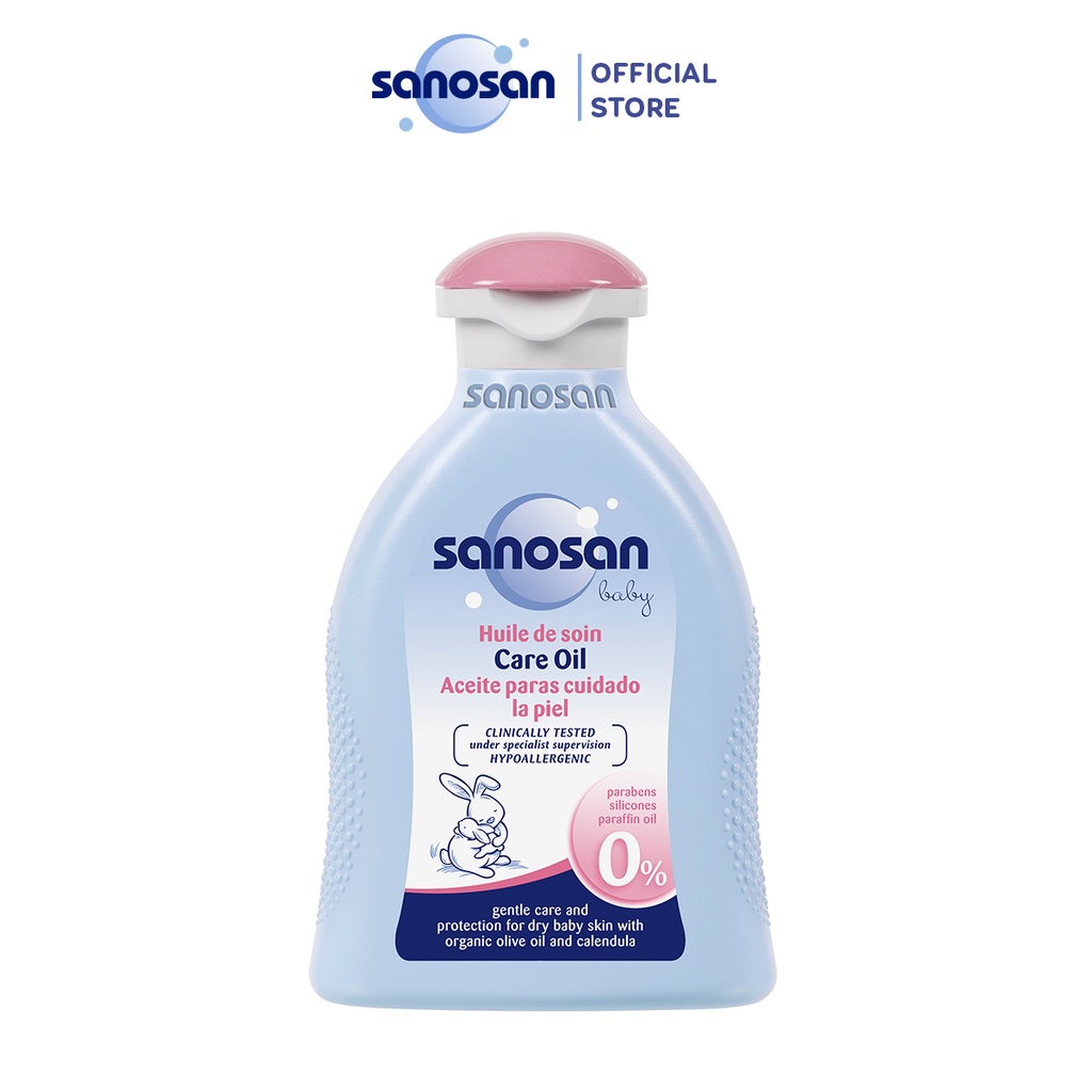 [Mã BMLTA50 giảm 10% đơn 99K] Combo 2 Dầu mát-xa 200ml + Sữa tắm tạo bọt 250ml Sanosan Baby chiết xuất Olive Hữu cơ