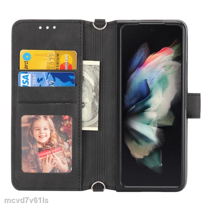 Giá SỉỐp lưng điện thoại dạng ví da lật dành cho Samsung Galaxy Z Fold 3 5G Fold 2