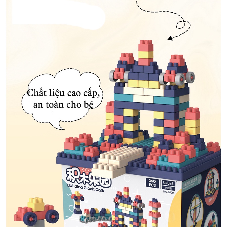 Bộ lắp ráp Lego 360 hạt cho bé