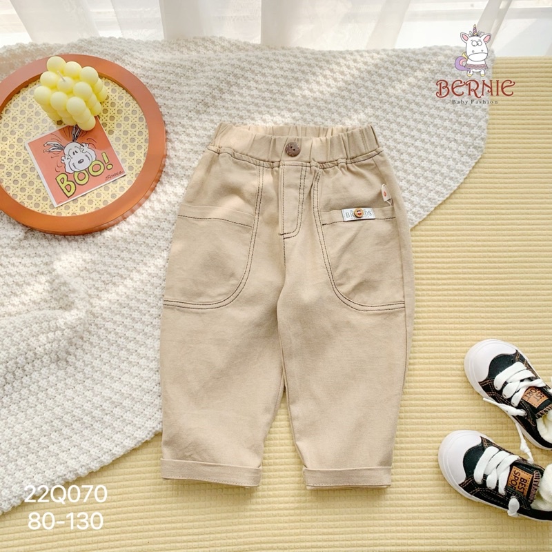 Quần baggy linen mềm mại bé trai-MS85