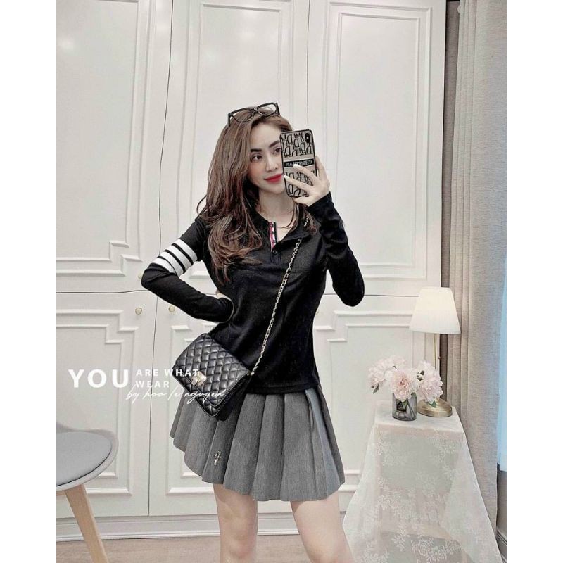 Chân váy xếp ly chữ thập hàng QCL1 | BigBuy360 - bigbuy360.vn