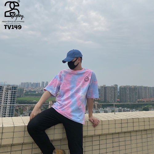 Áo Thun Tay Lỡ 2s Clothing Áo Phông Loang Màu Unisex Nam Nữ Cotton Oversize Form Rộng Giá Rẻ In Hình Drew Basic TV149