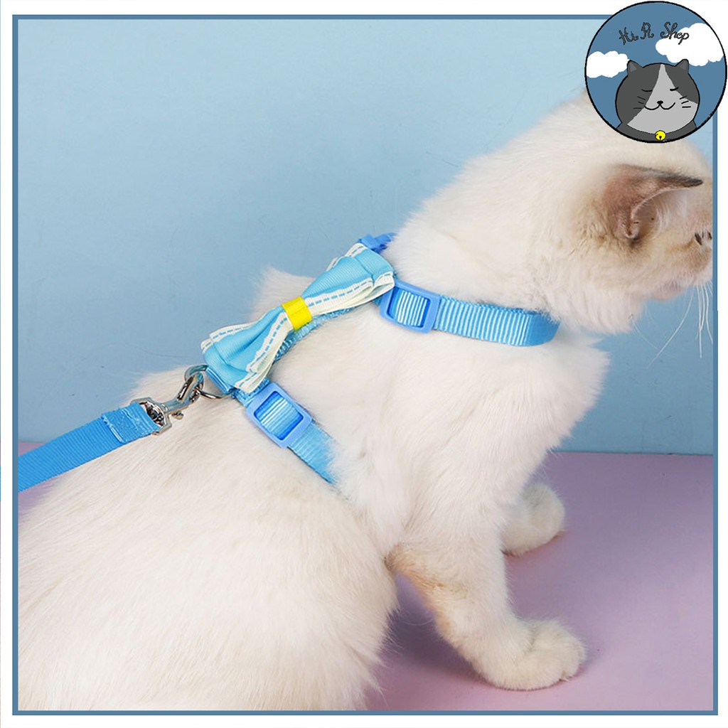 [Rẻ Vô Địch] Dây Dắt Chó Mèo Hình Nơ Mẫu Mã Đa Dạng Nhiều Kiểu Dây Dẫn Cho Thú Cưng Chất Liệu Cotton Kèm Khoá Kim Loại