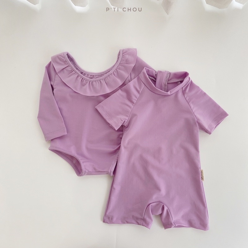 Bộ bơi cho bé trai P'ti Chou - Thiết kế ôm body, vải Polyester bảo vệ bé từ 1 đến 8 tuổi.