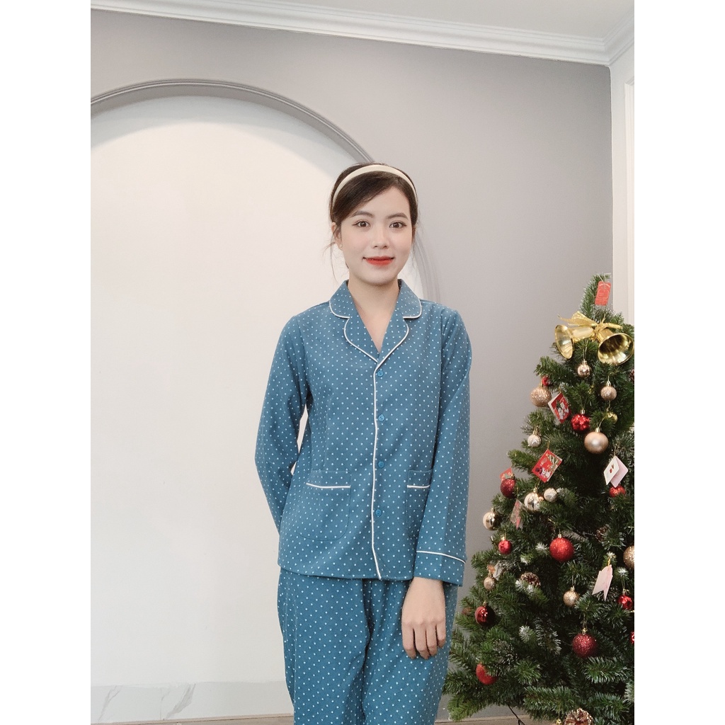 Bộ Pijama Nhung Tăm Chấm Bi Cao Cấp Min House | BigBuy360 - bigbuy360.vn