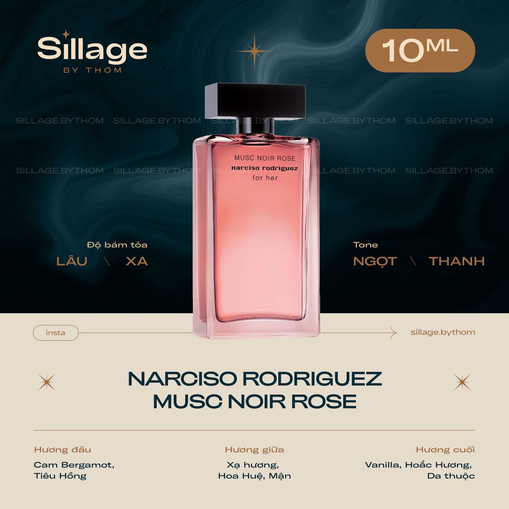 N A R C I S O MUSC NOIR ROSE EDP | Mẫu thử nước hoa nữ