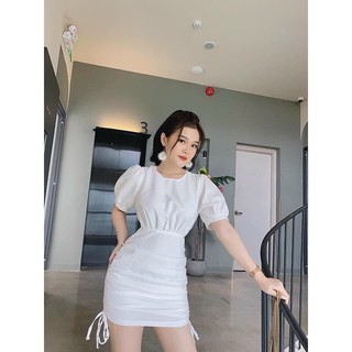 Đâm body dây rút tay phồng thời trang