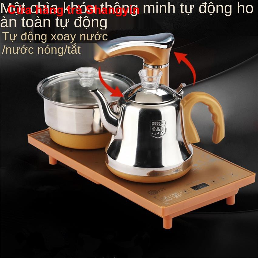 nhà cửa đời sốngẤm điện thông minh có chức năng tưới nước tự động với một chìa khóa bộ pha trà bằng thép không gỉ11