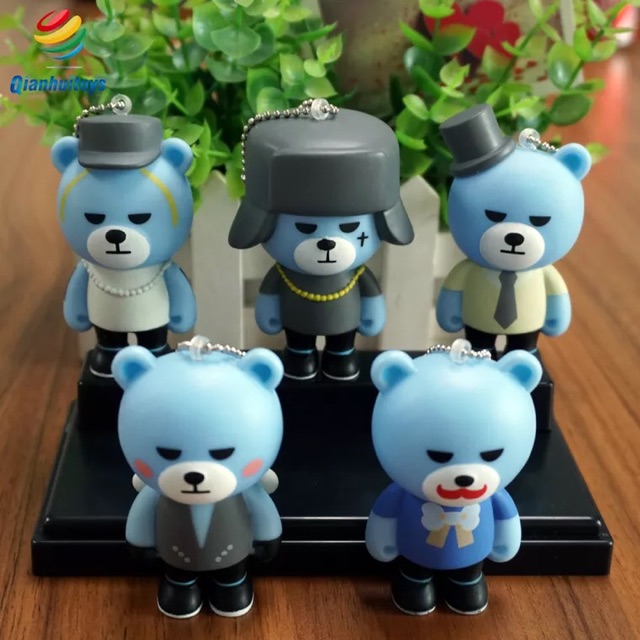 Móc khoá gấu Krunk BIGBANG đầy đủ thành viên