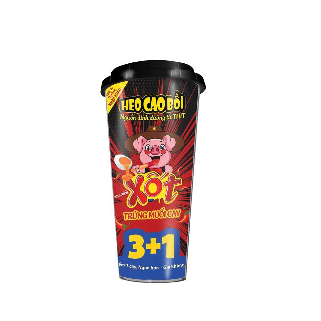 Hộp 4 Cây Xúc Xích Lắc Heo Cao Bồi 72g | BigBuy360 - bigbuy360.vn