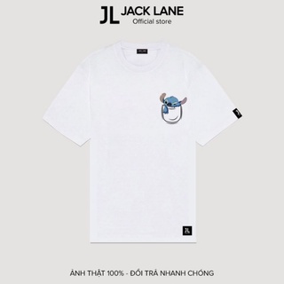 Áo phông oversize stitch, jacklane, áo phông cộc tay unisex jack lane