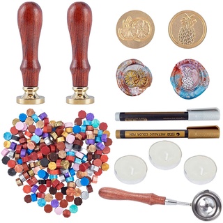 Set 200 viên sáp nung sáp kèm 2 bút đánh dấu + 3 muỗng dùng niêm phong sáp