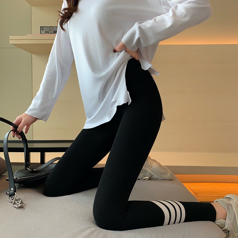 Quần Legging Nữ Chất Thun Tăm Co Dãn Kẻ Vạch Siêu Năng Động | WebRaoVat - webraovat.net.vn