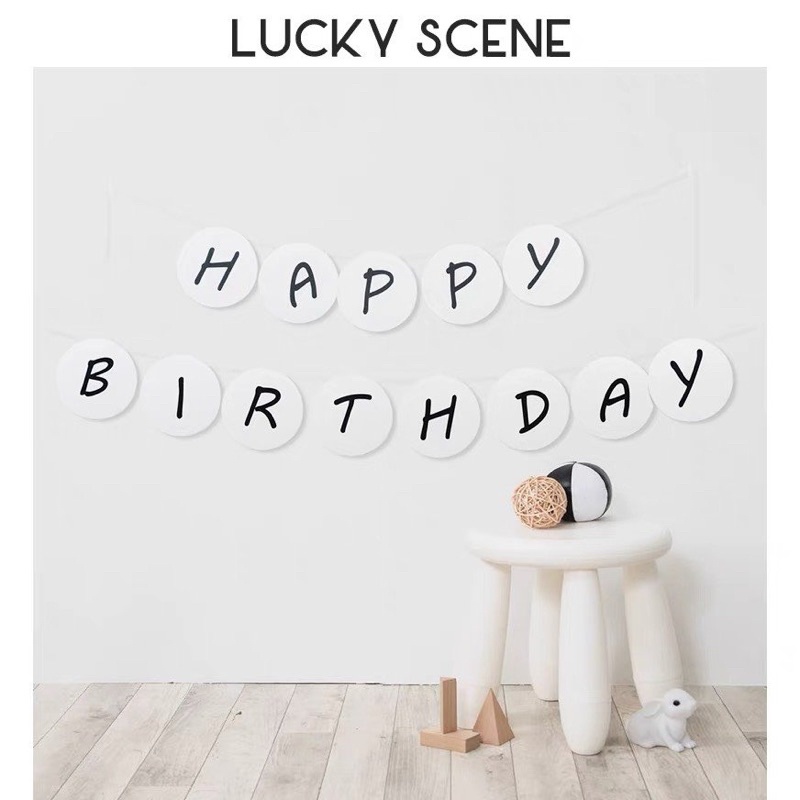 Dây chữ Happy Birthday trang trí sinh nhật