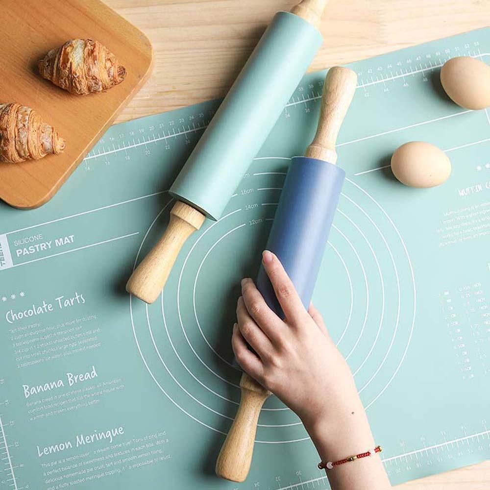 YIYU Cây Lăn Bột Làm Bánh Bằng Silicone
