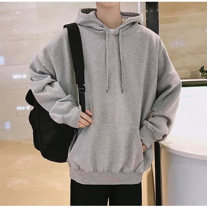 Áo khoác nỉ bông cotton dày mịn - hoodie form rộng unisex trơn basic - 2N Unisex