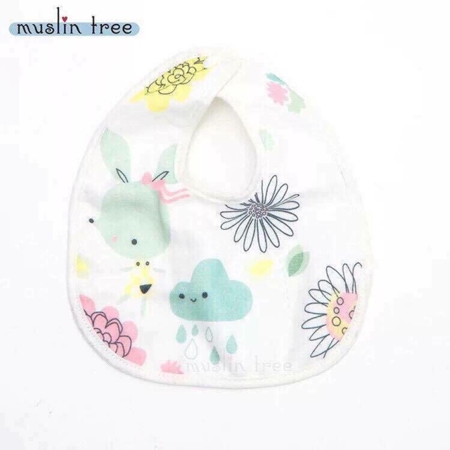 Set 5 Yếm xô cho bé chữ U sợi tre Kiluta