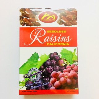 NHO ĐEN MỸ RAISINS CALIFORNIA HỘP 380G