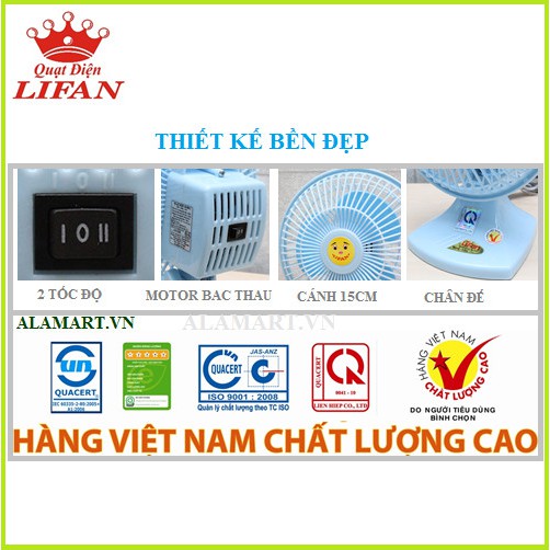 Quạt bàn lifan B-106 ( màu trắng) | BigBuy360 - bigbuy360.vn