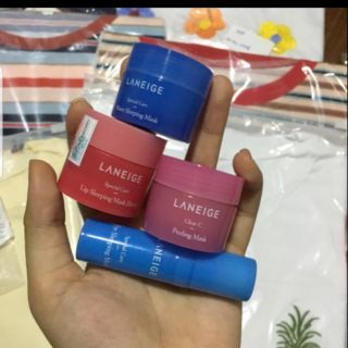 [ COMBO 4SP] MẶT NẠ DƯỠNG ẨM MẮT MÔI VÀ TOÀN MẶT LANEIGE