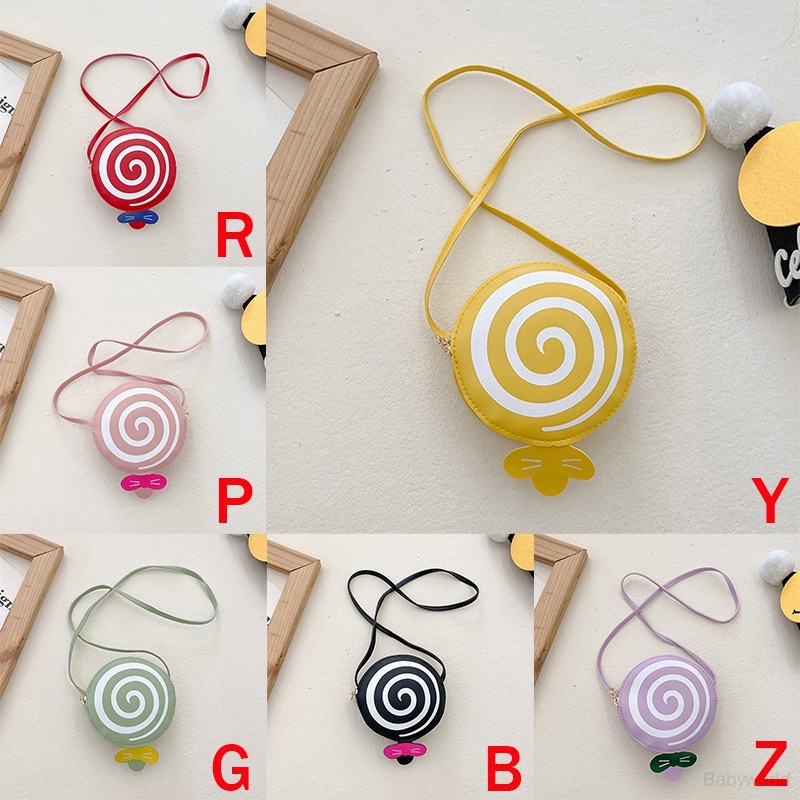 Túi Đeo Chéo mini Hình Kẹo Mút Hoạt Hình Cho Bé