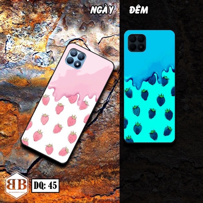 Ốp lưng kính Dạ Quang OPPO RENO4 SE   phát sáng trong đêm chất tốt