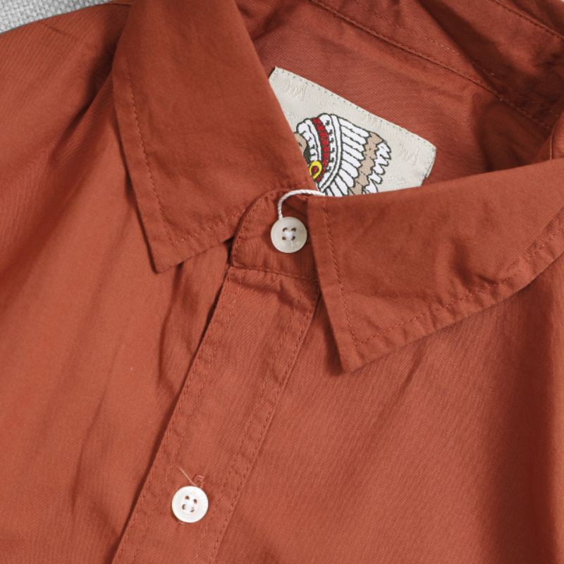 Áo sơ mi nam tay dài màu nâu trơn