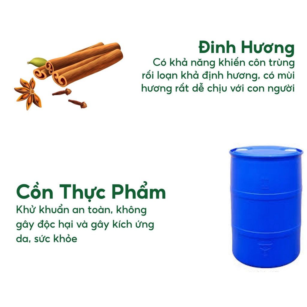 Bình xịt tinh dầu diệt mối và côn trùng Purevess - an toàn và tiện lợi dung tích 100ml, 500ml