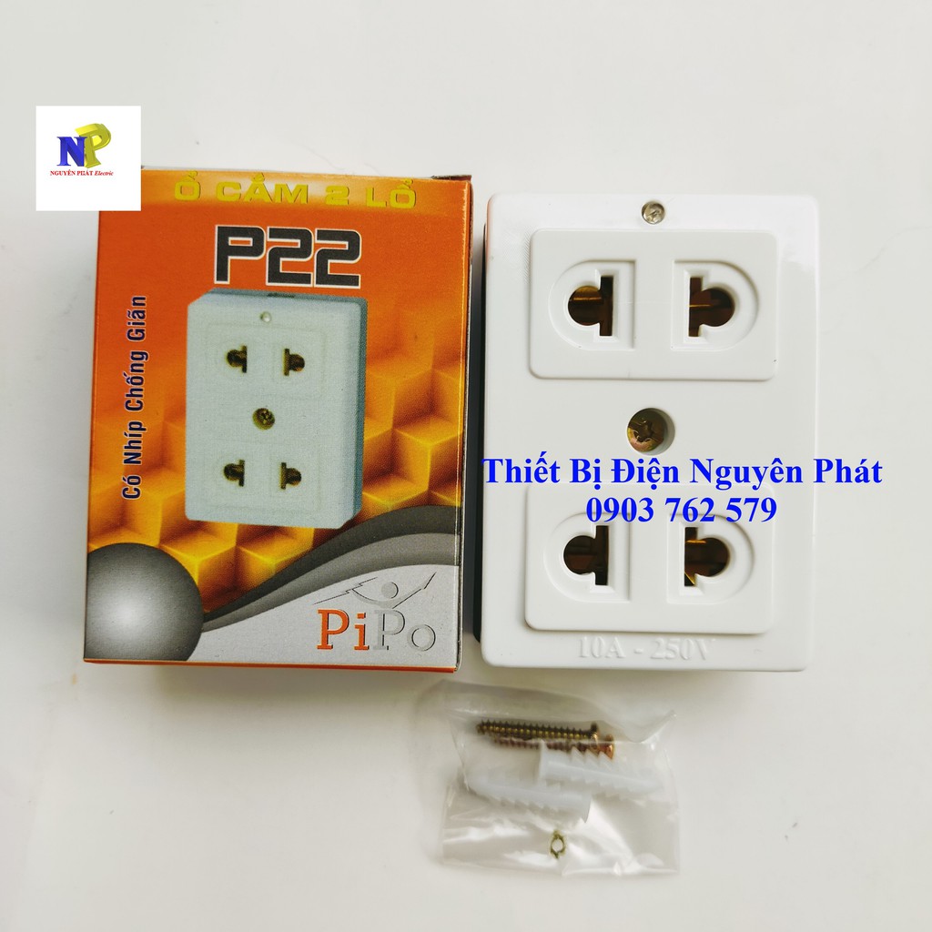 Ổ cắm 3 lỗ siêu tải CS6000w P37 PIPO