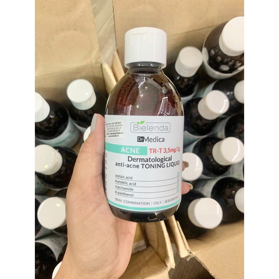 Toner Nước Hoa Hồng Bielenda Dr.Medica Giảm Mụn Giảm Thâm Và Cấp Ẩm Cho Da 250ml